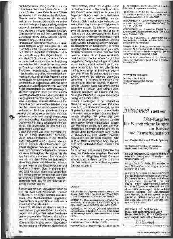 Vorschauseite 3: Psychosomatische Krankenpflege
