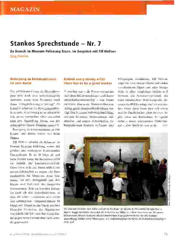 Vorschauseite 1: Stankos Sprechstunde - Nr. 7