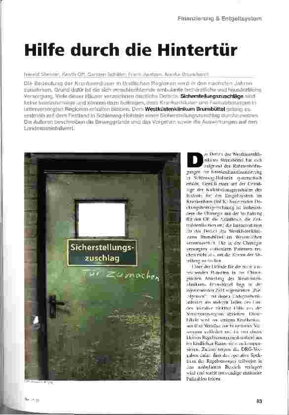 Vorschauseite 1: Hilfe durch die Hintertür
