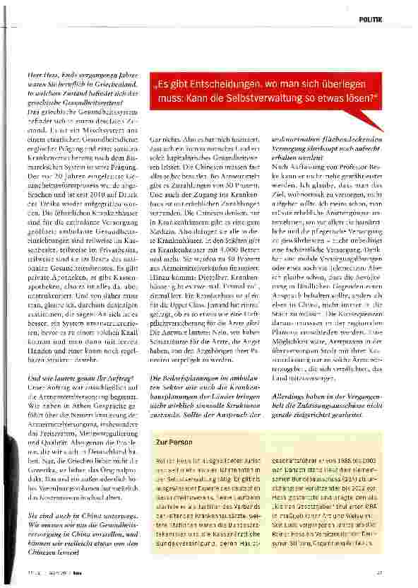 Vorschauseite 2: „Es braucht Kraft, die Mindestmengen anzuheben