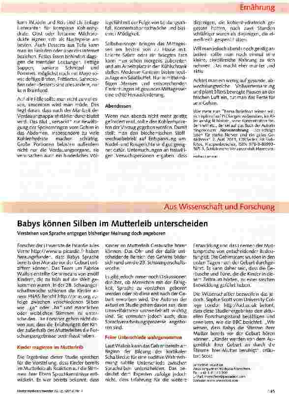 Vorschauseite 2: Brainfood für den konzentrierten Arbeitstag