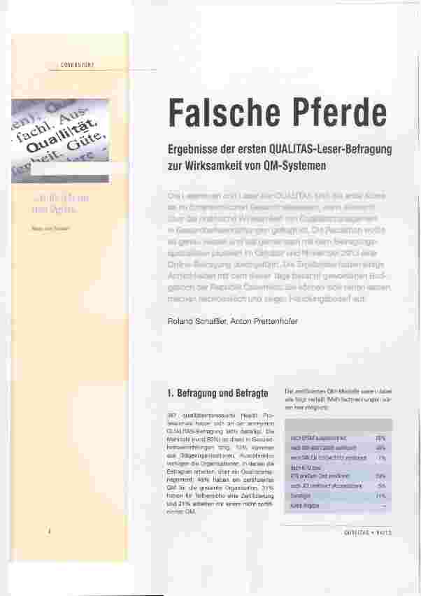Vorschauseite 1: Falsche Pferde
