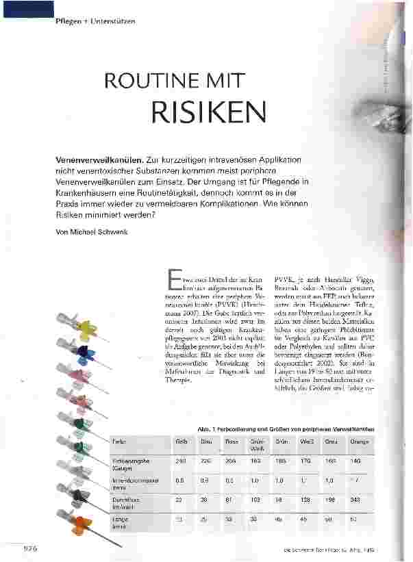 Vorschauseite 1: ROUTINE MIT RISIKEN