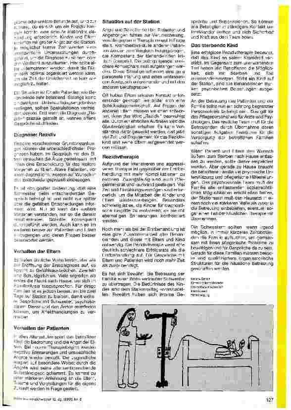 Vorschauseite 2: Der Umgang mit Rezidivpatienten aus der Sicht des Pflegepersonals