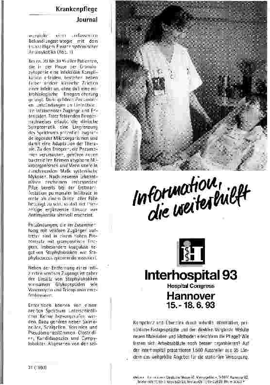 Vorschauseite 3: Diagnostik und Therapie von Infektionen bei neutropenischen Patienten Aus der Abt.Hämologie/Onkologie,Georg-August-Universität,Göttingen