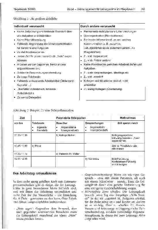 Vorschauseite 4: Zeitmanagement für Leitungskräfte im Pflegebereich Mehr Zeit für das Wesentliche - den Patienten