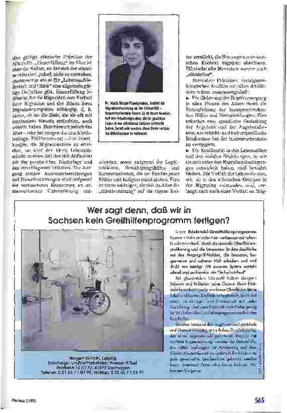 Vorschauseite 2: Neue Aufgaben für die Altenhilfe Teil 2: alte Ausländer