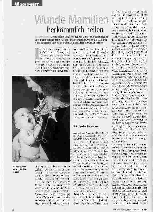 Vorschauseite 1: Wunde Mamillen herkömmlich heilen