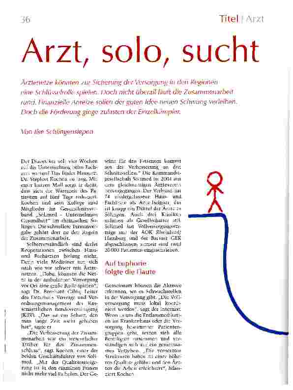 Vorschauseite 1: Arzt, solo, sucht