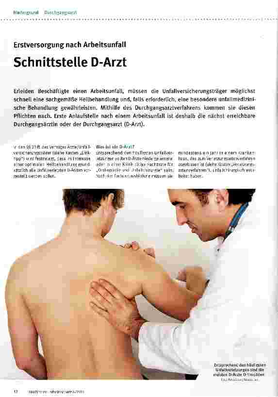 Vorschauseite 1: Schnittstelle D-Arzt