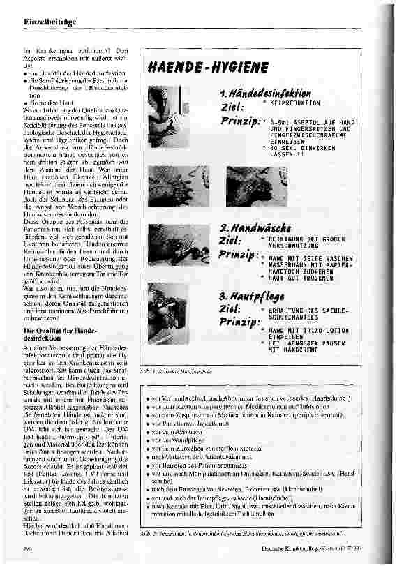 Vorschauseite 2: Die hygienische Händedesinfektion