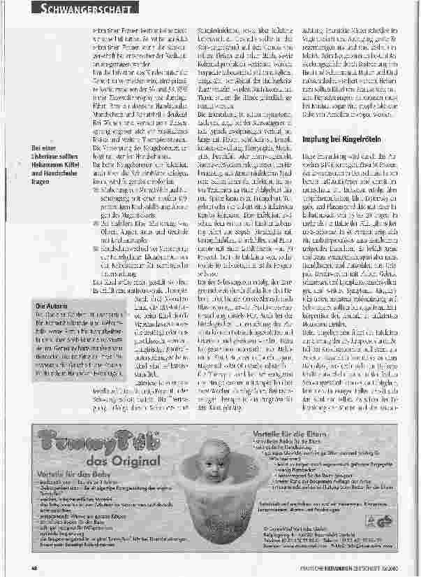Vorschauseite 3: Infektionen in der Schwangerschaft - Teil 2