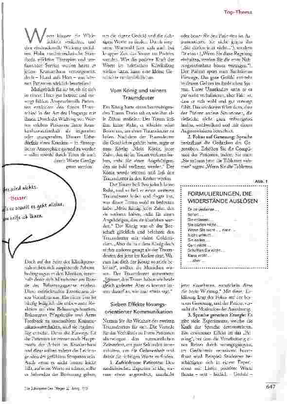 Vorschauseite 2: SPRECHEN SIE PATIENTISCH? !