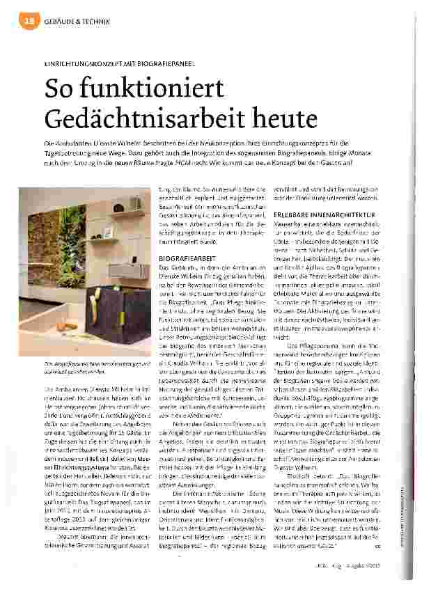 Vorschauseite 1: So funktioniert Gedächtnisarbeit heute