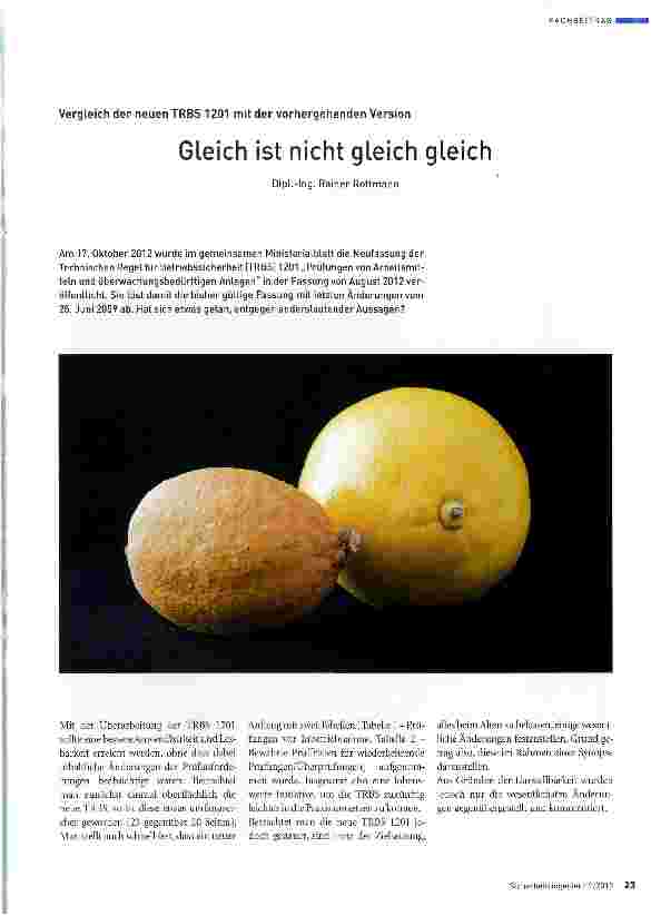 Vorschauseite 1: Gleich ist nicht gleich gleich