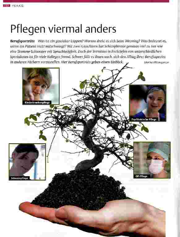 Vorschauseite 1: Pflegen viermal anders