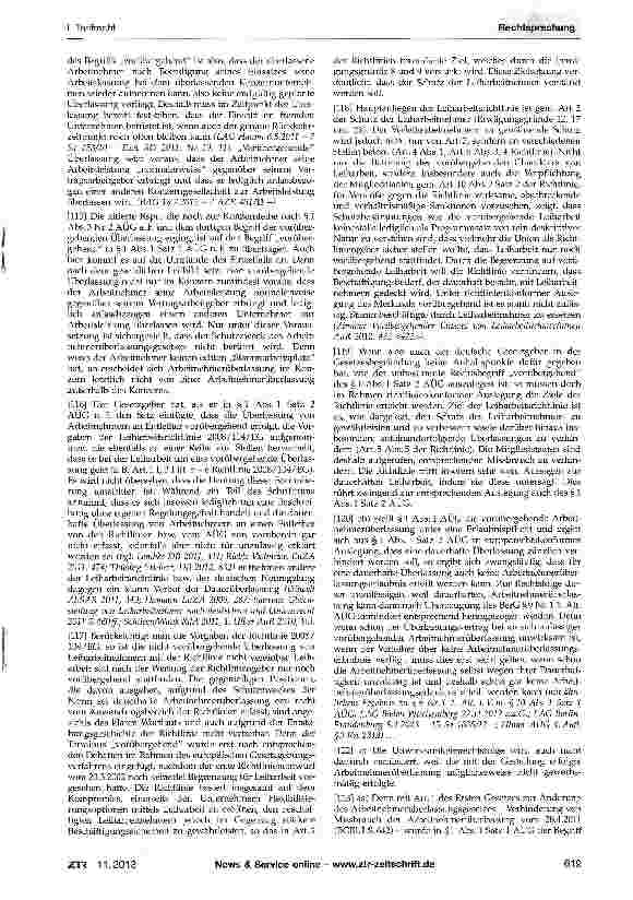 Vorschauseite 2: Personalgestellung nach TVöD - unzulässige Arbeitnehmerüberlassung TVöD § 4 Abs. 3; AÜG §§ 9, 10; BetrVG § 87