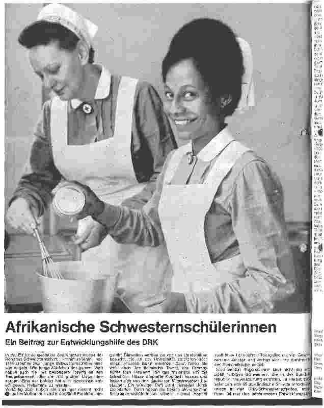Vorschauseite 1: Afrikanische Schwesternschülerinnen Ein Beitrag zur Entwicklungshilfe des DRK