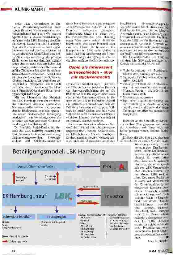 Vorschauseite 2: LBK-Verkauf: Der Anwärter-Kreis wird kleiner