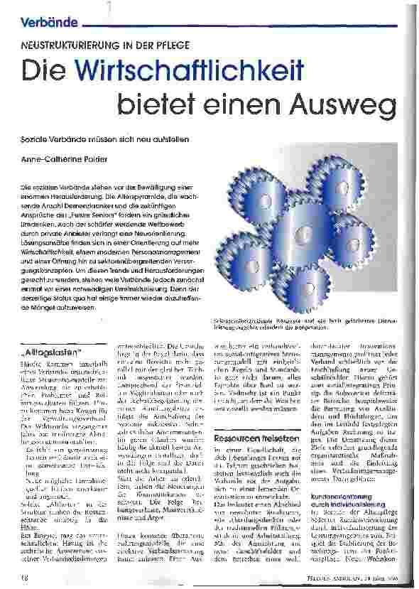 Vorschauseite 1: Die Wirtschaftlichkeit bietet einen Ausweg