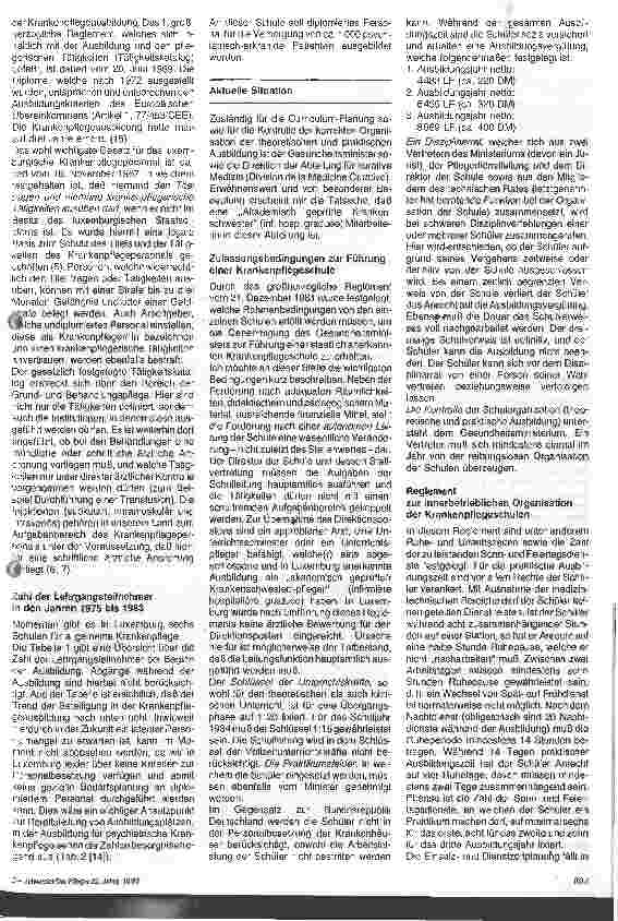Vorschauseite 2: Ausbildung des Krankenpflegepersonals im Großherzogtum Luxemburg