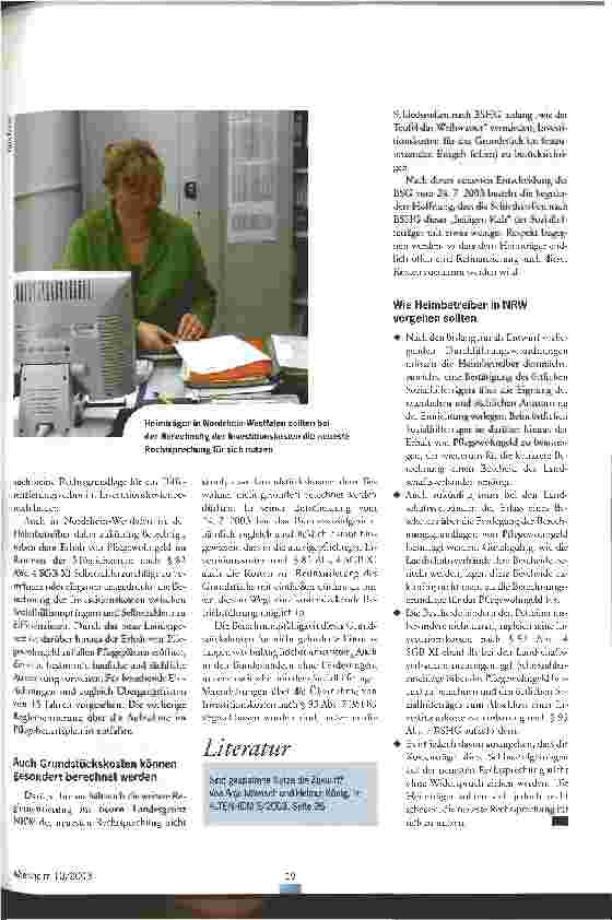Vorschauseite 2: Unterschiedliche Sätze auch in NRW möglich