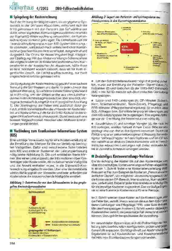 Vorschauseite 2: DRG-Kostenkalkulation mit Standardsoftware in Krankenhäusern der MTG