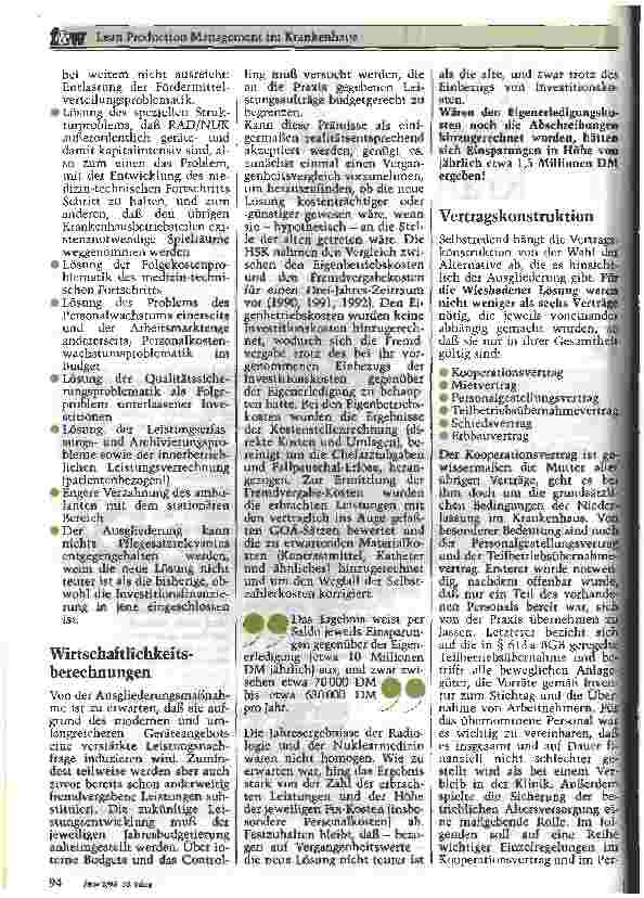 Vorschauseite 2: Lean Production Management im Krankenhaus Am Beispiel der Radiologie-Ausgliederung