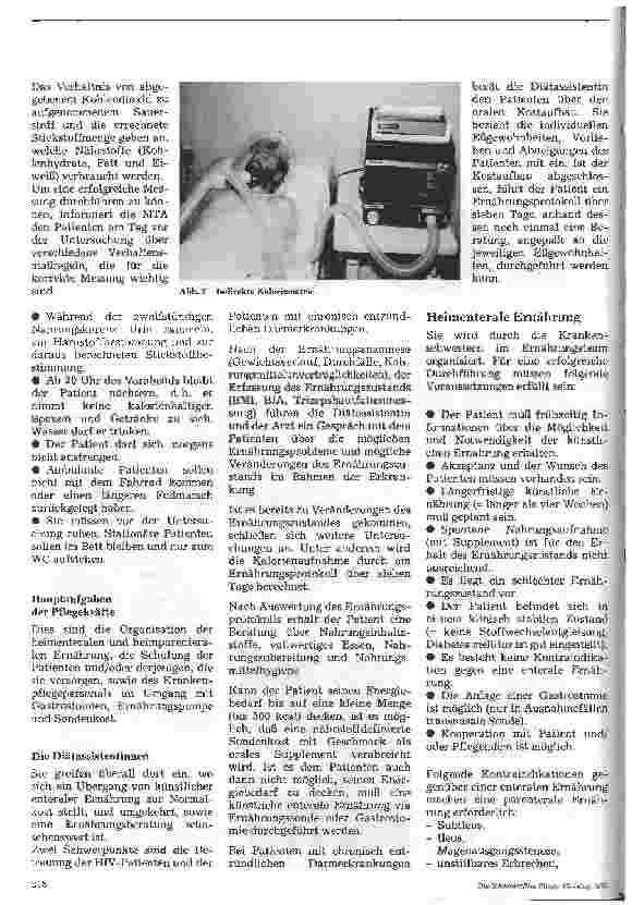 Vorschauseite 4: Übergangspflege (2) Organisation und Durchführung einer heimenteralen Ernährung