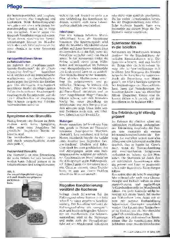 Vorschauseite 3: Ein sensibler Bereich braucht Prophylaxe Teil 5: Die Mundschleimhaut - anfällig für Infektionen und schmerzhafte Prozesse