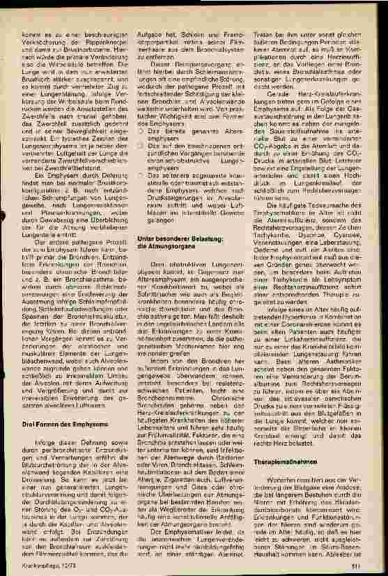 Vorschauseite 2: Lungenemphysem im Alter