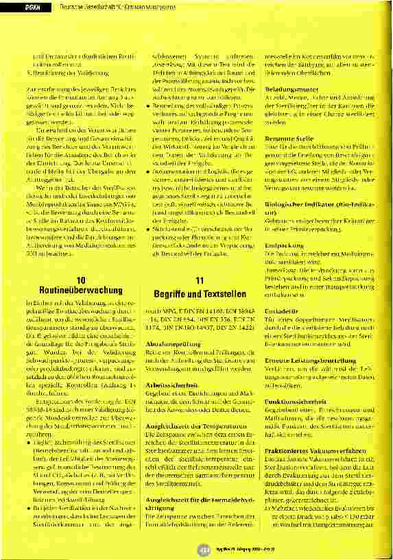 Vorschauseite 6: Empfehlung für die Validierung und Routineüberwachung von Sterilisationsprozessen mit formaldehydhaltigem Wasserdampf für Medizinprodukte Stand: Juni 2003