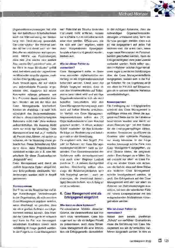 Vorschauseite 4: Zehn Möglichkeiten, eine Case Managementimplementation in den Sand zu setzen