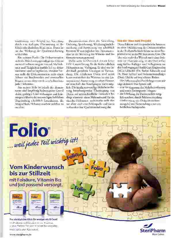 Vorschauseite 2: Dokumentation ist die Basis