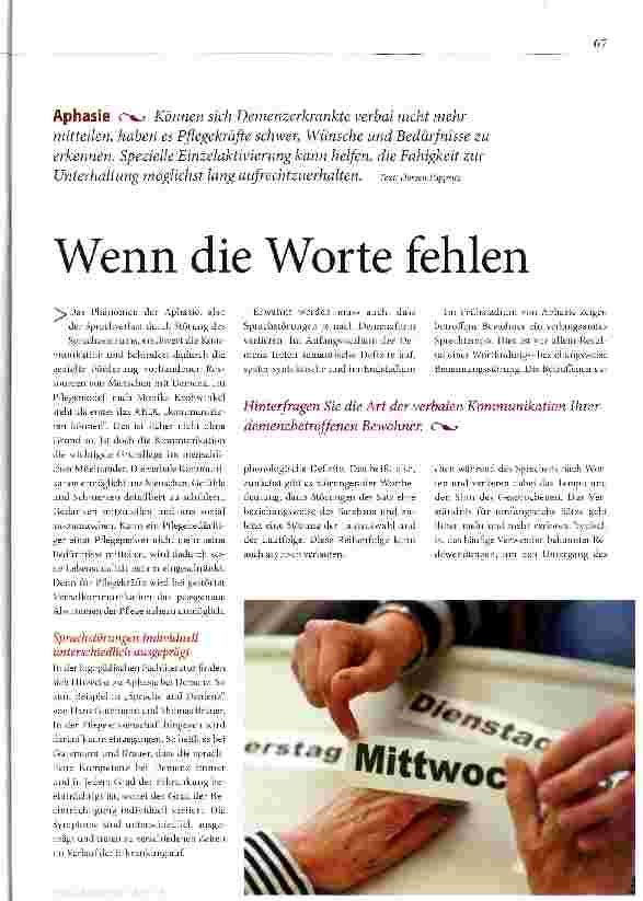 Vorschauseite 1: Wenn die Worte fehlen