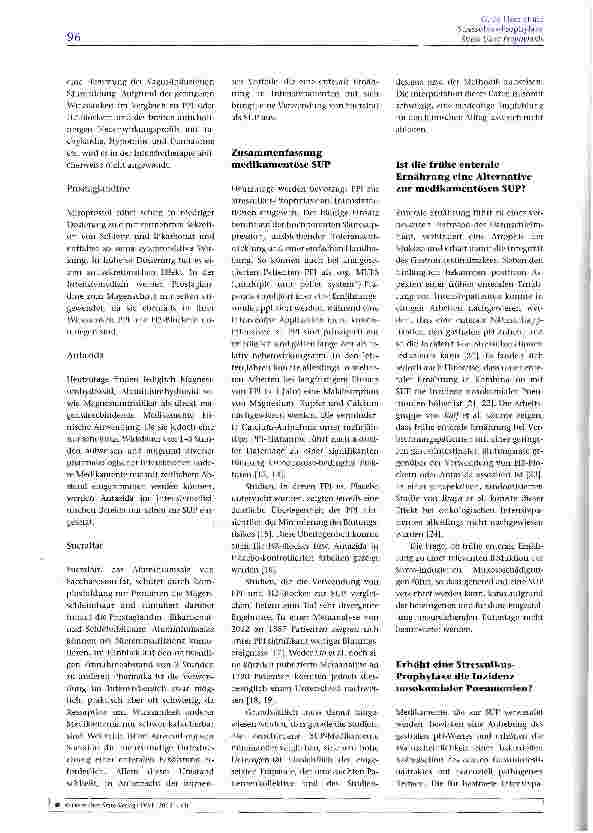 Vorschauseite 3: Stressulkus-Prophylaxe