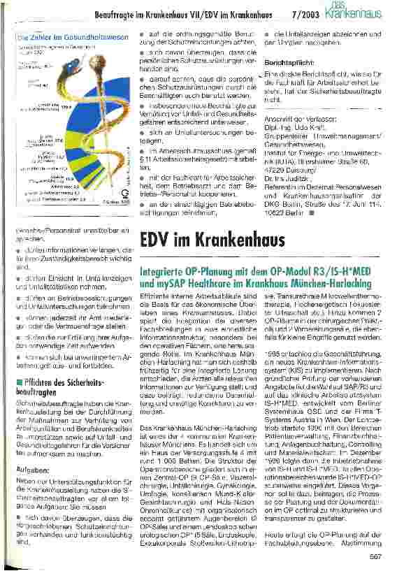 Vorschauseite 2: Beauftragte im Krankenhaus VII Sicherheitsbeauftragter