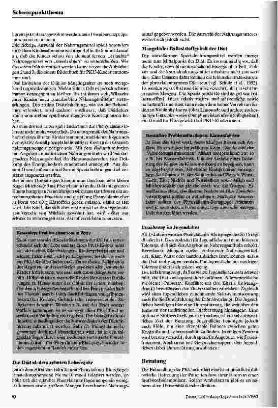 Vorschauseite 4: Diätbehandlung bei Phenylketonurie
