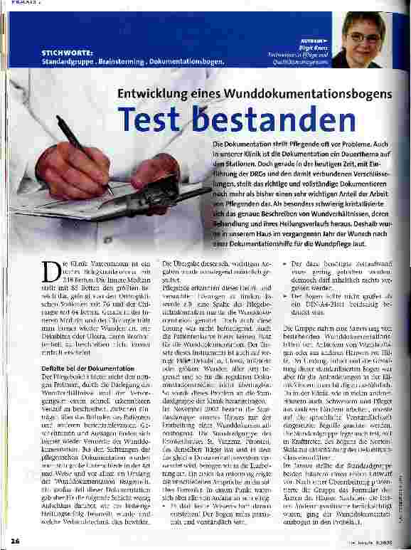 Vorschauseite 1: Test bestanden