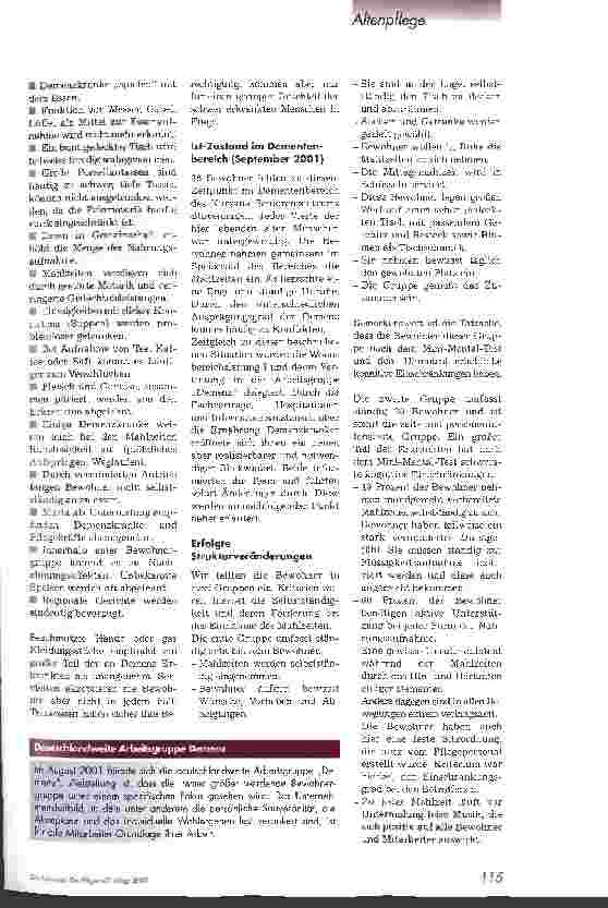 Vorschauseite 2: Ernährung demenziell Erkrankter