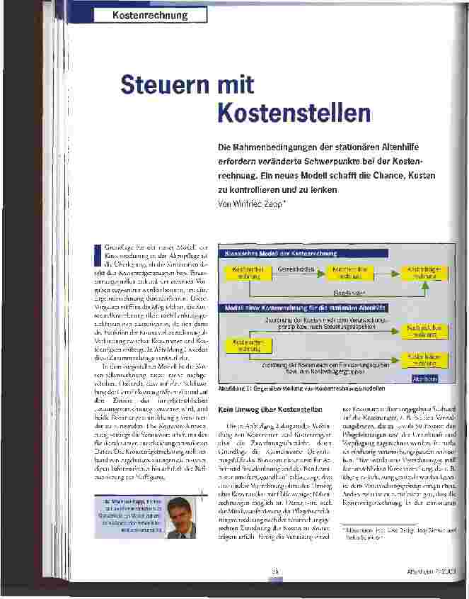 Vorschauseite 1: Steuern mit Kostenstellen