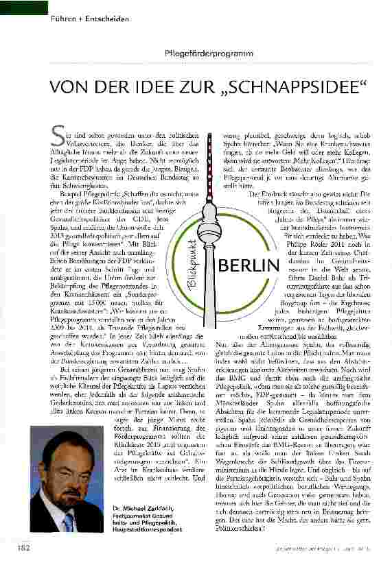 Vorschauseite 1: VON DER IDEE ZUR „SCHNAPPSIDEE