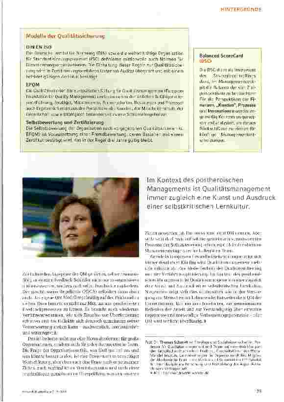Vorschauseite 4: Die Kunst des Qualitätsmanagements