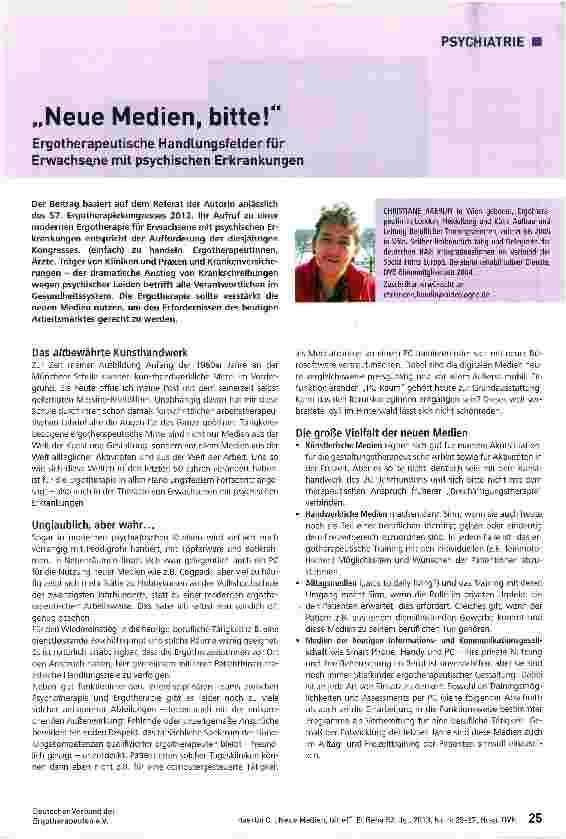 Vorschauseite 1: Neue Medien, bitte!
