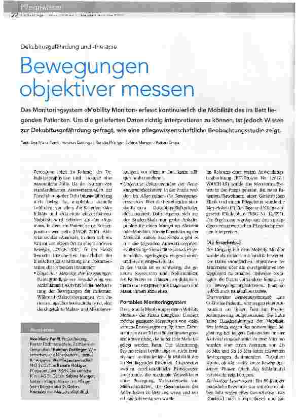 Vorschauseite 1: Bewegungen objektiver messen