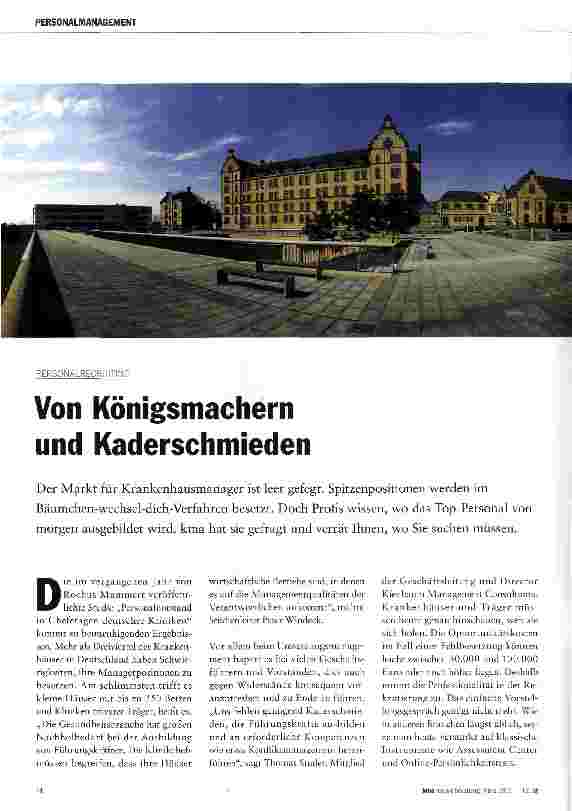 Vorschauseite 1: Von Königsmachern und Kaderschmieden