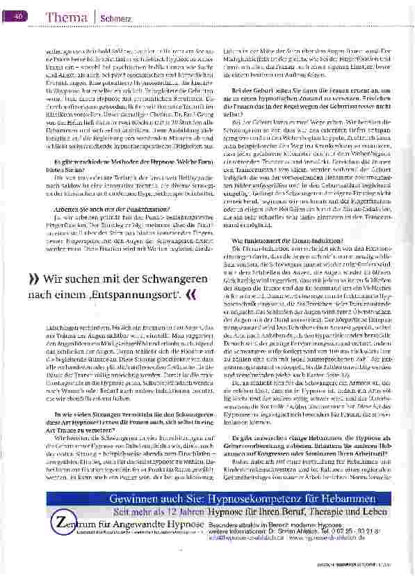 Vorschauseite 2: Hypnose in Hebammenhand