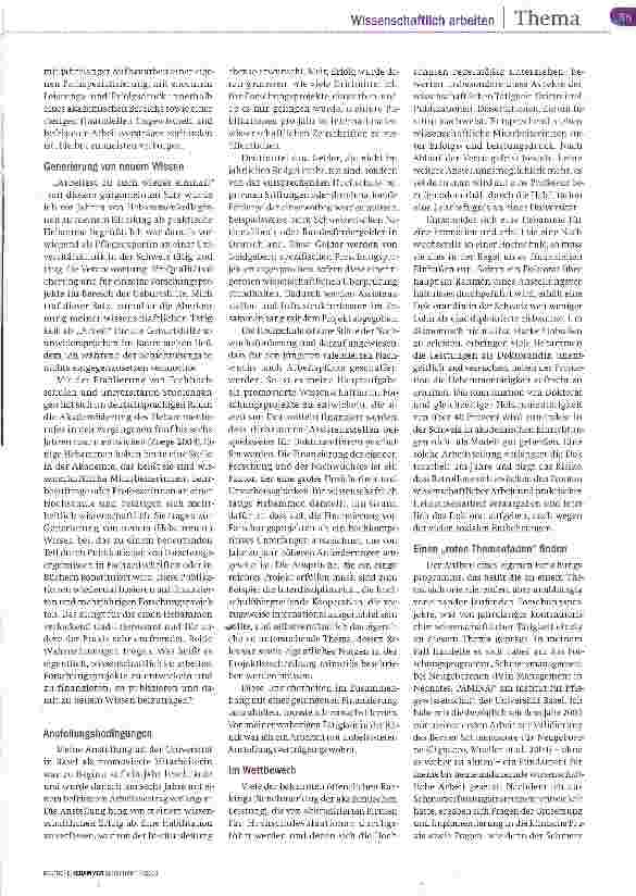 Vorschauseite 2: Forschung ist auch Hebammenarbeit