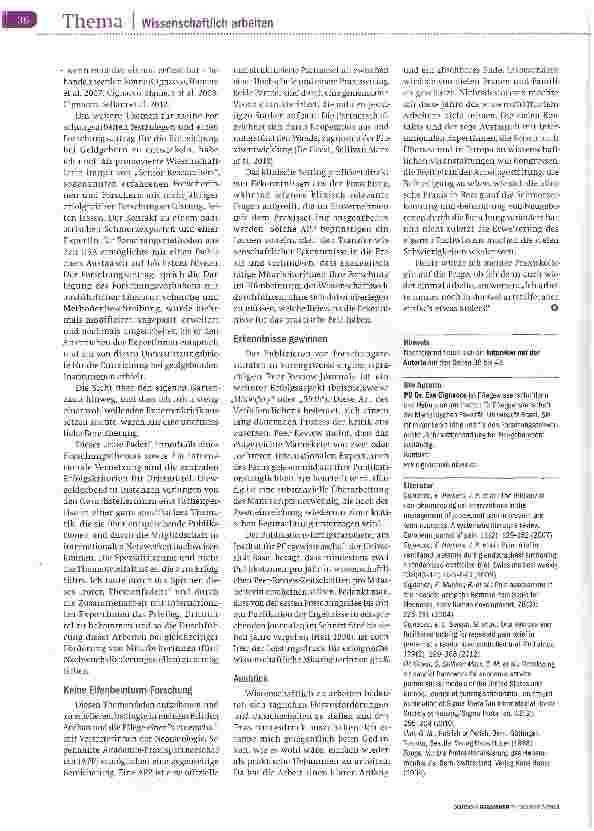 Vorschauseite 3: Forschung ist auch Hebammenarbeit