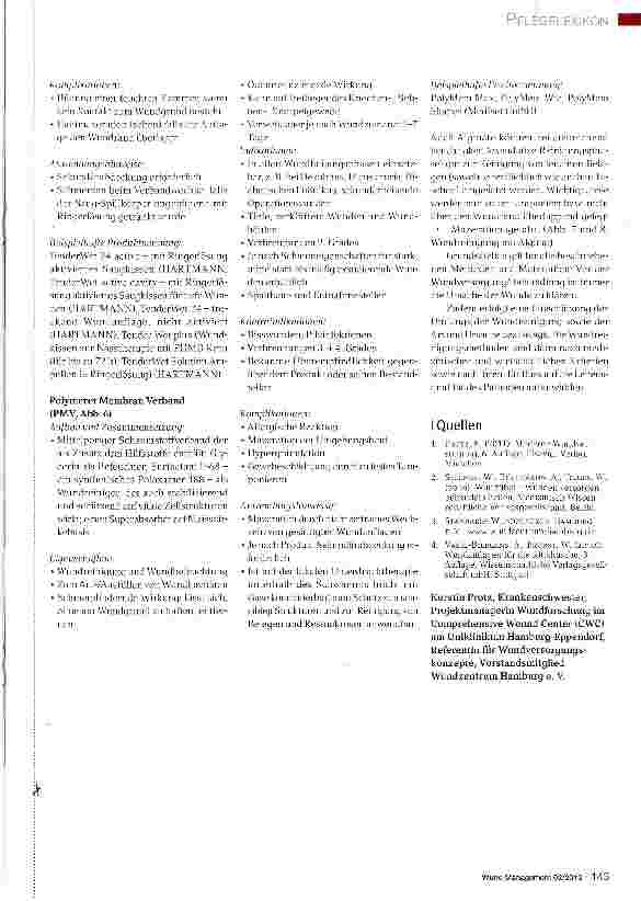 Vorschauseite 4: PFLEGE LEXIKON - DIE SERIE ZUM SAMMELN Versorgungsmöglichkeiten in verschiedenen Wundstadien, Teil 2